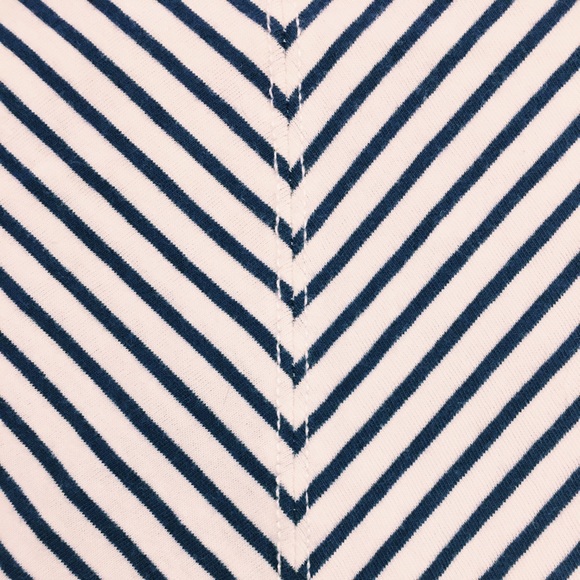 White & Navy Striped Dress - Picture 2 of 5